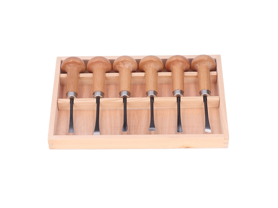 Conjunto De Cincel De Carpintaria Para Escultura Ferramentas Manuais Com Cabo Em Cogumelo Acessórios Diy