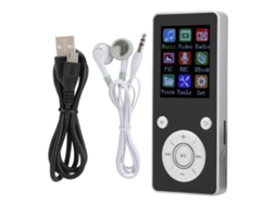 Reprodutor De Música E Vídeo Mp4 Portátil Com Bluetooth 4.2 Tela 1.8 Polegadas Cartão De Memória 32g Prata