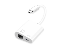 Adequado Para Adaptadores De Usb-c Para Ethernet Rj45 Com Porta De Carregamento.