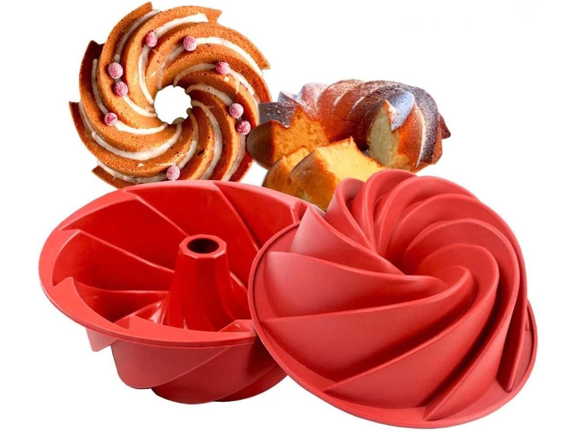 Kit 2 Assadeira Silicone Redonda Antiaderente 23cm Com Furo Central Para Forno Air Fryer, Resisten Gokoco
