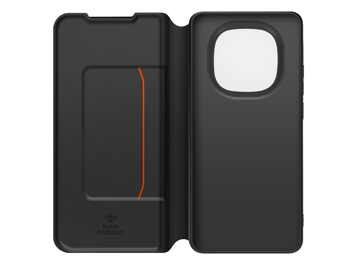 Capa Aba Note Alça para Xiaomi Redmi Note 14 Pro 4G XIAOMI Acrílico Preto