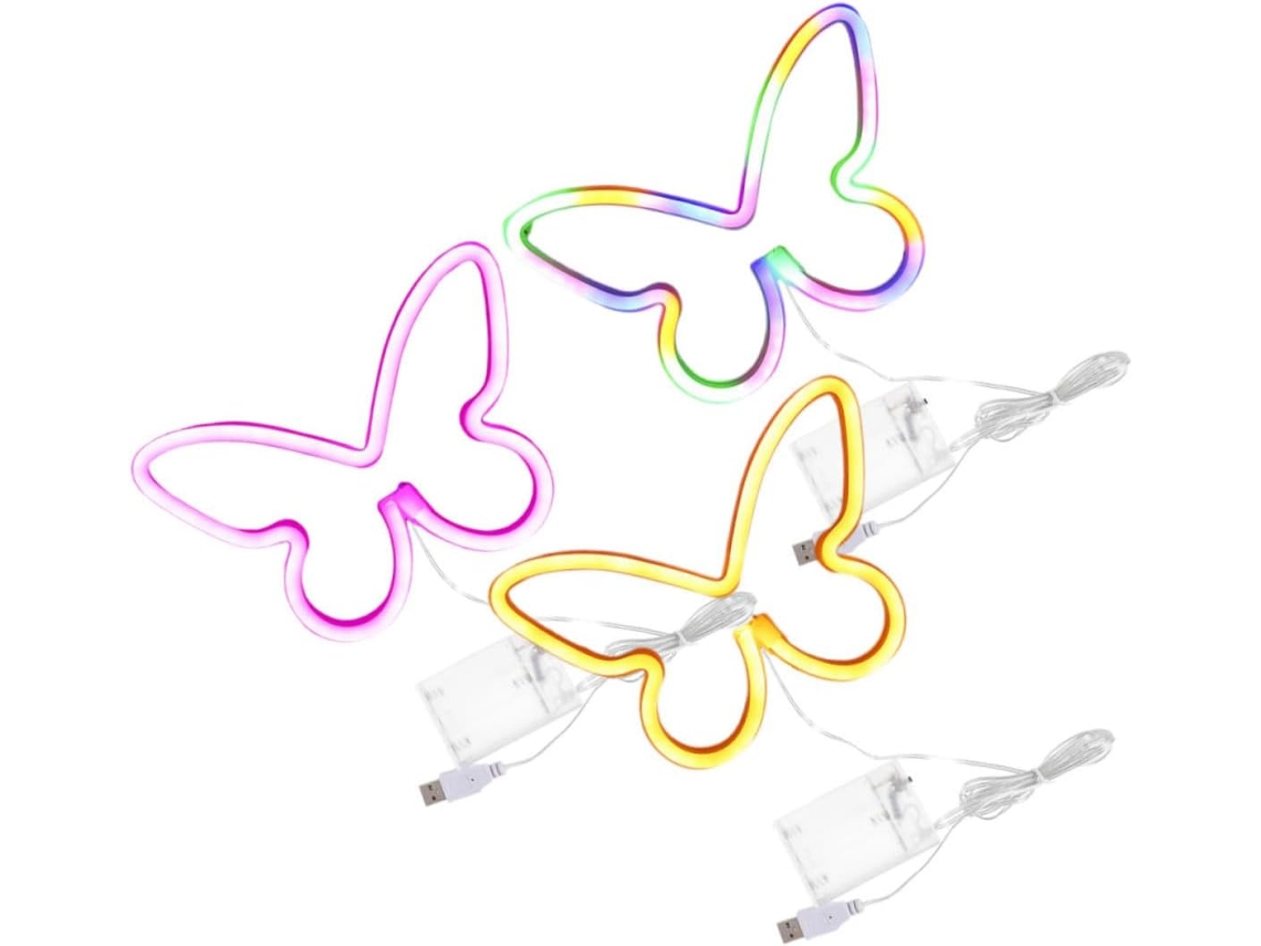 Conjunto De 3 Luminárias De Parede Led Decorativas, Alimentadas Por Usb E Bateria, Iluminação Ambiente Para Quarto.