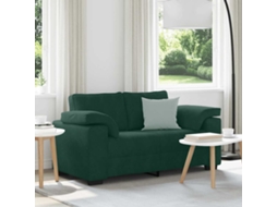 Vidaxl Sofá-luvas 160x77x82 Cm Veludo Verde-escuro
