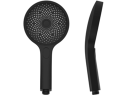 Chuveiro De Mão Grande 130mm - 3 Modos De Alta Presión E Massagem Spa Preto