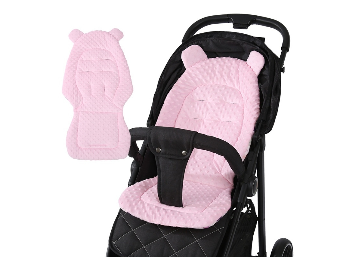 Almofada Respirável Para Carrinho E Cadeira Auto De Bebé, Rosa Elysve