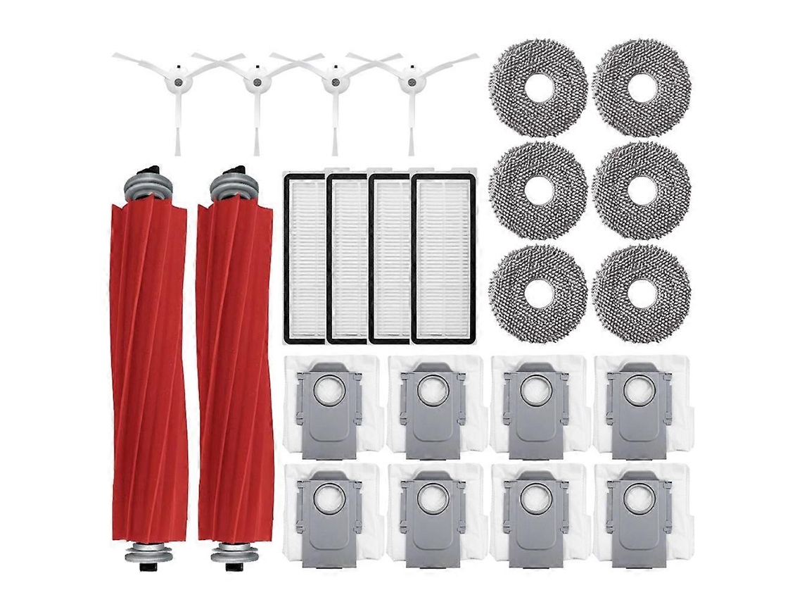 Acessórios Para O Aspirador Robô Roborock Q Revo Maxv/qrevo Maxv: Saco De Pó, Escova Lateral Principal, Filtro Hepa, Panos De Limpeza.