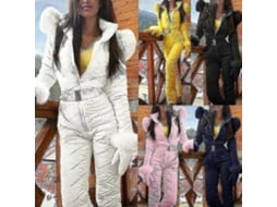 Macacão de Neve Feminino Quente para Inverno, Calças Esportivas Ao Ar Livre, Roupa de Ski À Prova D'água... BRILVIBERA