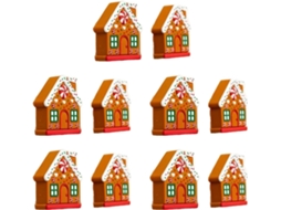 Capas De Botão Silicone Em Formato Casinha Gengibre, Perfeitas Para Trajes Natalinos Ideais O Natal