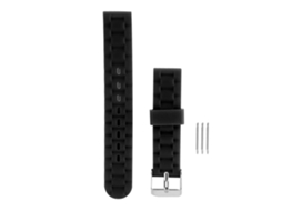 Correa De Reloj De Silicona 16mm Con Hebilla Deportiva Accesorio Para Reloj Negro