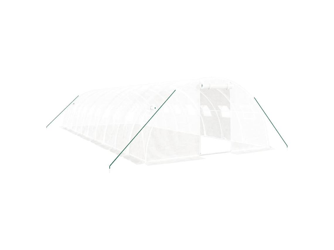 Greenhouse, Greenhouses Vidaxl Branco Polietileno (10 X 4 X 2 M)