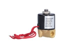 Válvula solenóide elétrica (controle direcional, 2 posições, 3 vias)