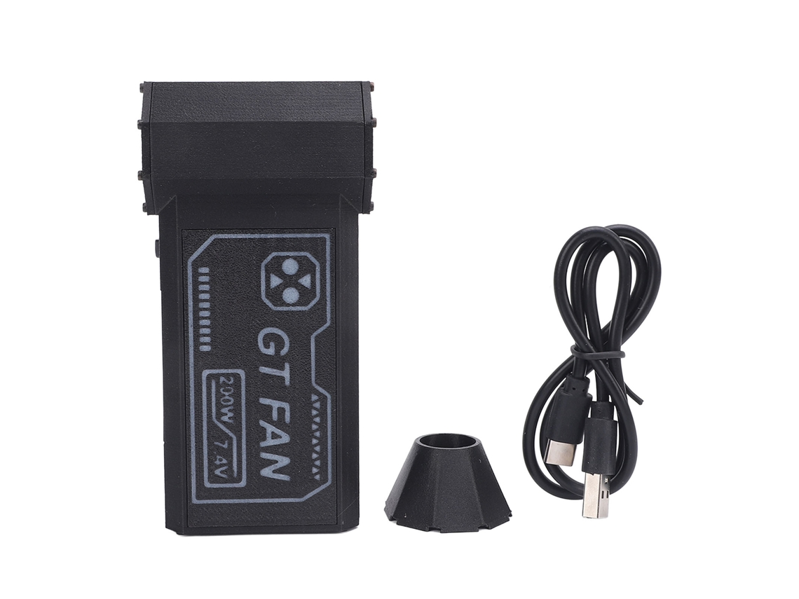 Limpador de Ar Portátil Recarregável 200w, 140000 Rpm, Motor Brushless, 53m/s, Bocal Magnético