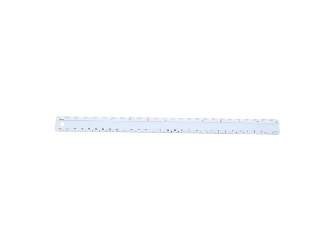 Régua Reta de Liga Alumínio 30cm, Ferramenta de Medição em Centímetros Durável para Medições Precisas, Ferramenta