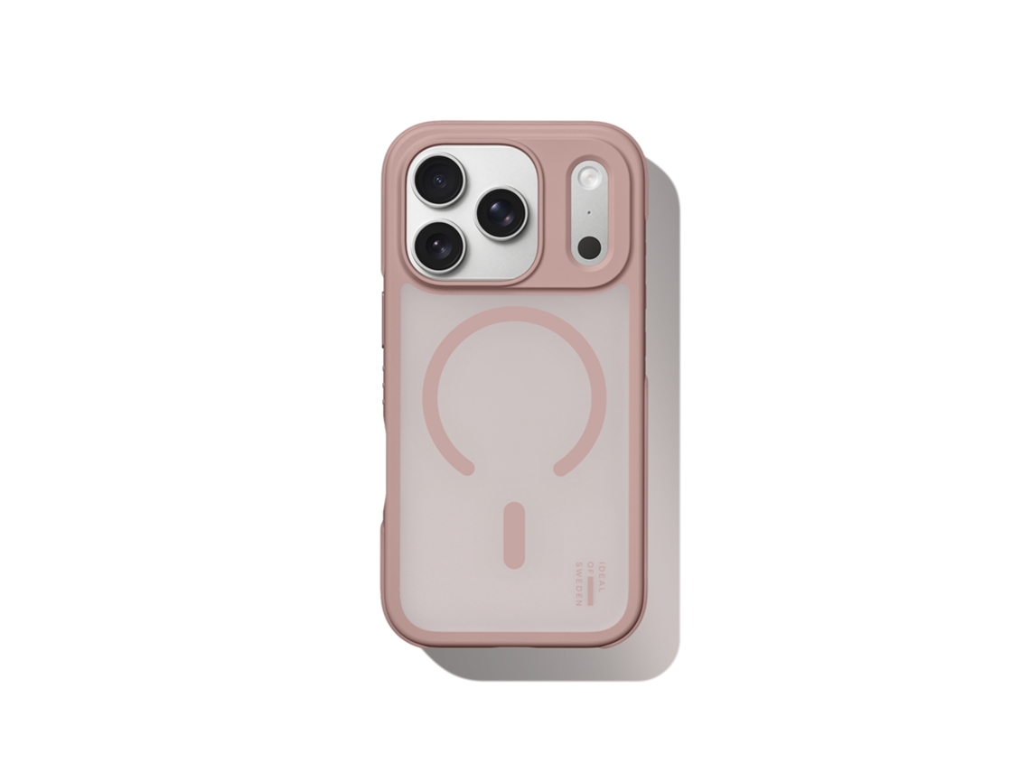 Capa Protetora Ideal Para Iphone 17 Pro Magsafe, Rosa Blush.