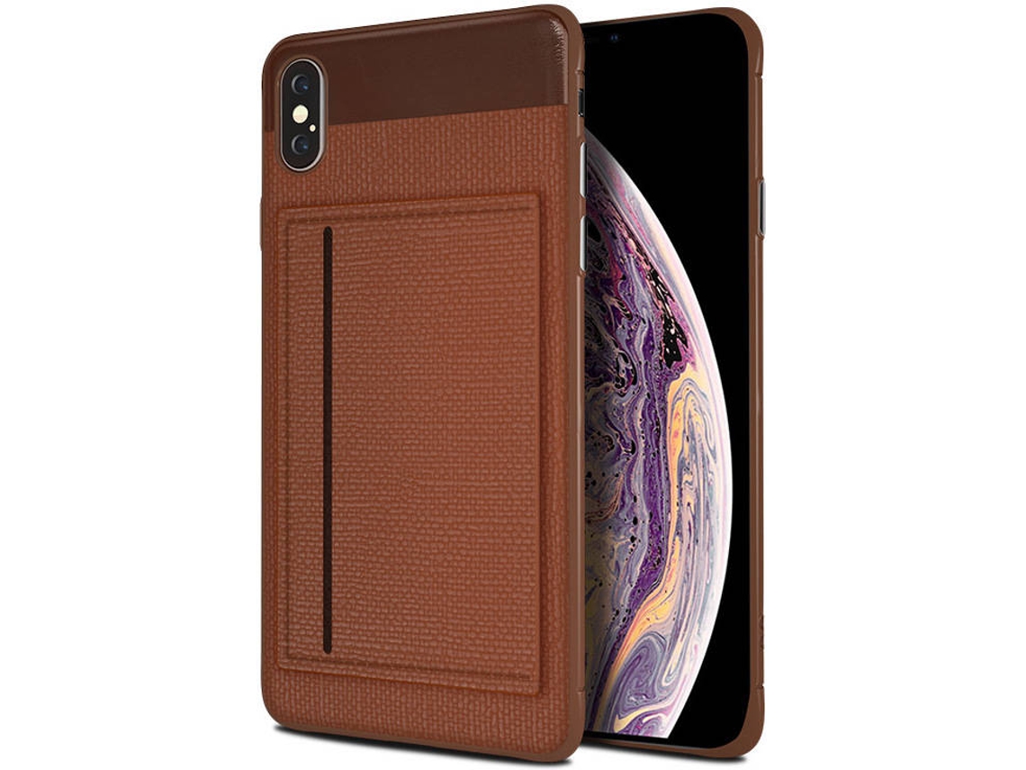 Capa iPhone X, XS WISETONY Jinuoshuma-89 Castanho