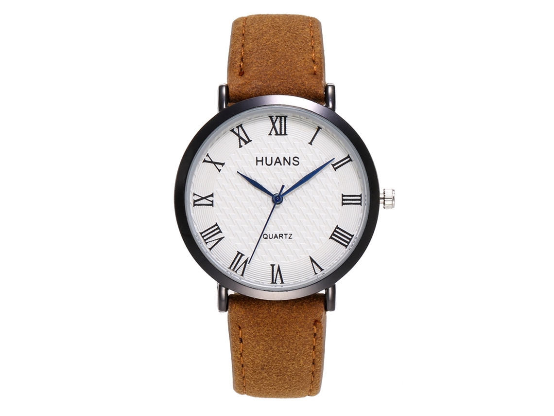 Relógio de quartzo masculino com pulseira de couro Zlf0392 Zhoulianfa, um presente simples e elegante para amantes de café.