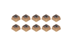 10 Peças De Pontas De Carbetos Cnc Para Ferramenta De Torneio Com Caixa Sunflare