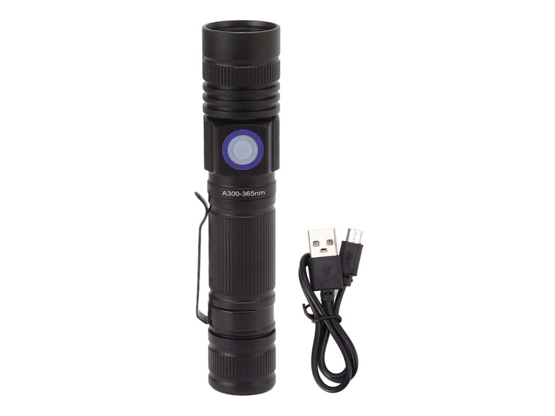 Rebe-linterna Uv De 365nm Recargable Via Usb Con Led Portátil Para Curar Resina Y Detectar Orina