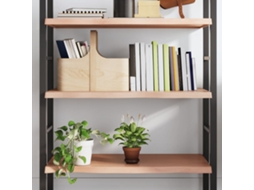 Vidaxl Prateleira De Parede 100x60x(2-4) Cm Carvalho Tratado Castanho