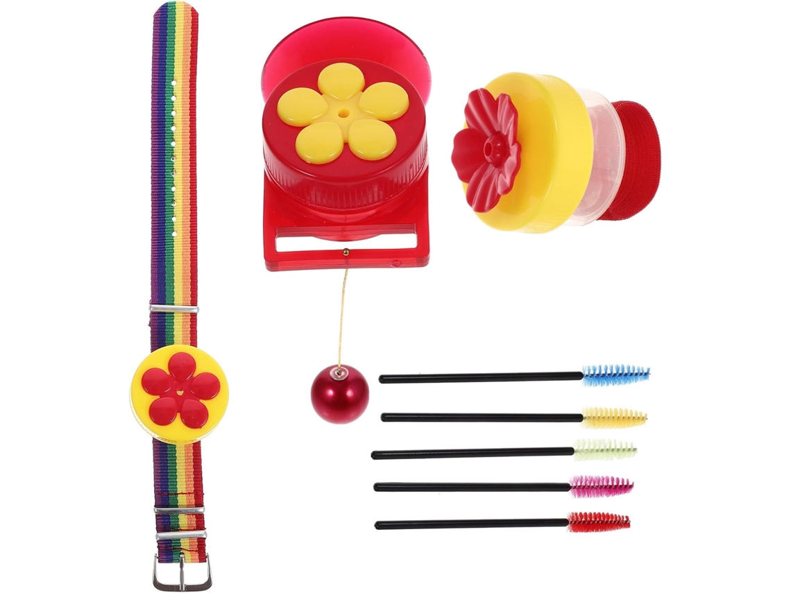 Alimentador de Pássaros Criativo em Plástico com Escova de Limpeza. Alimentador Reutilizável para Jardim e Pátio. Às CHABERLU