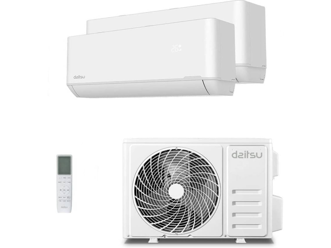 Ar Condicionado DAITSU MultiSplit Free Max Plus 9+12 (Outlet Grade B - 18+24 m2 - 9000+12000 BTU - Branco)