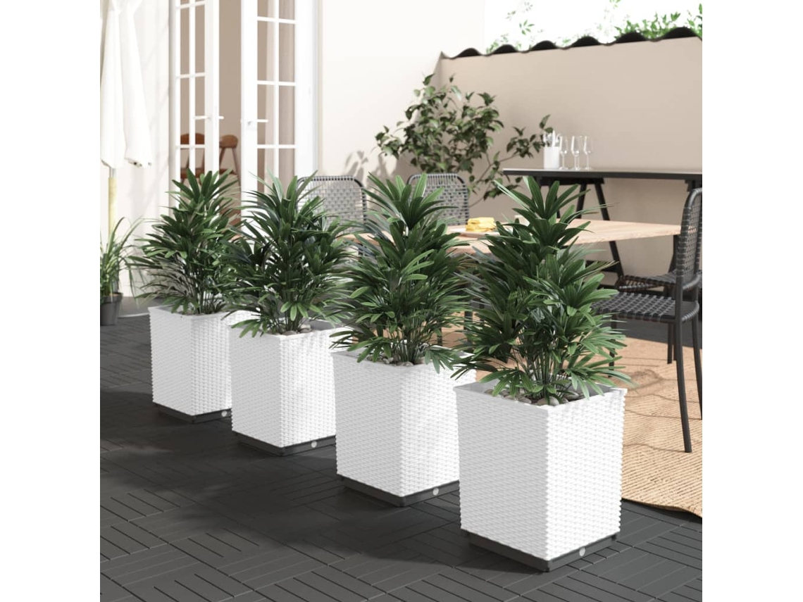 Planter, Planters Vidaxl Branco Polipropileno (n/a)