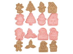 Moldes De Biscoito Natal Diy 3d De Plástico