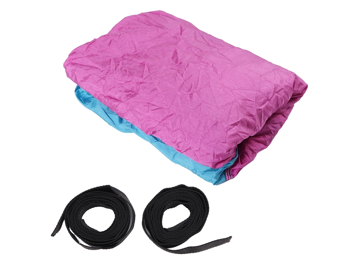 Rede de Dormir Dupla Portátil para Camping e Viagens, com Alça para Árvore CHABERLU (azul Claro e Rosa)