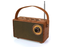 Rádio Retrô Alto Falante Bluetooth Vintage Com Rádios Fm Pequenos Rádios Portáteis E Bateria De 1500mah Suporte Para Cartão Tf/aux/usb R Yizhood
