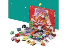 Carrinho De Plástico Com Calendário De Contagem Regressiva De Natal*