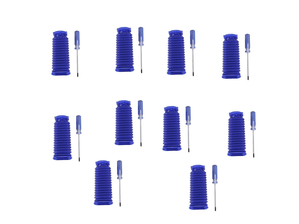 10x Para V6 V7 V8 V10 V11 Mangueira De Sucção Com Rolo De Veludo Macio Azul Para Aspirador De Pó Doméstico_ptg