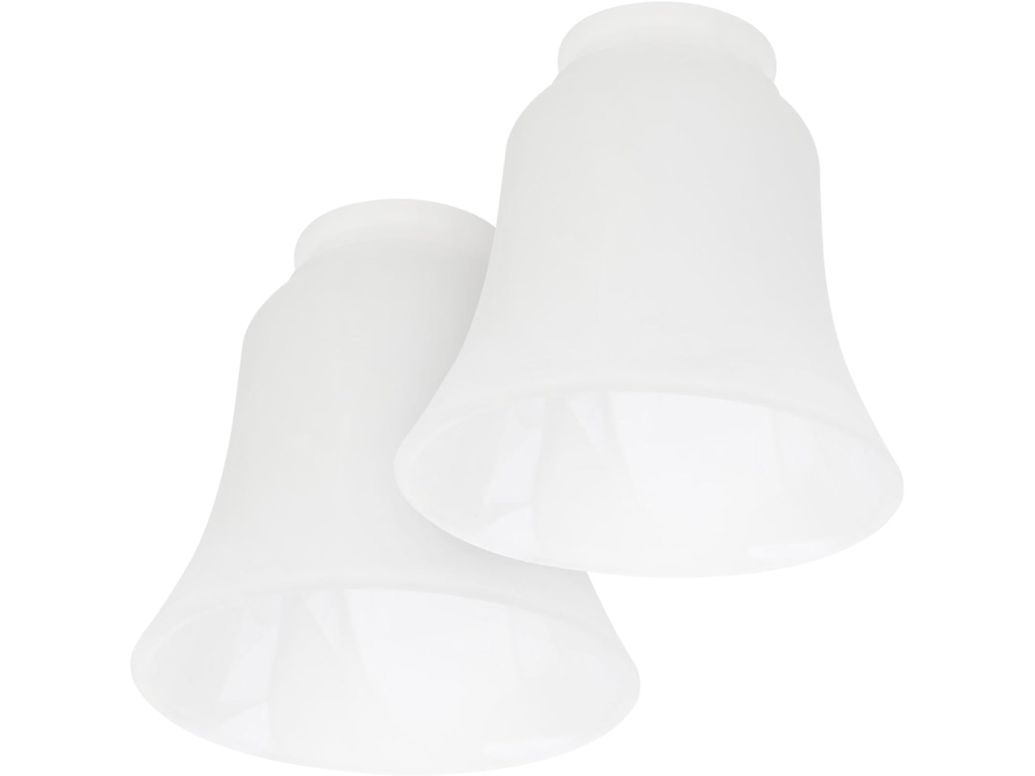 Conjunto de 2 Luminárias Pendentes de Vidro E27 com Luz Suave para Sala de Estar. SFUSHOS
