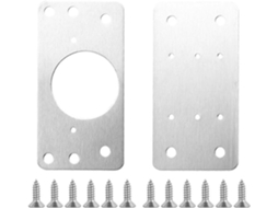 Placa De Reparo Dobradiça Armário 20 40 Peças Com Suporte Montagem Furo Para Fixação Móveis Madeira, Como Sofá, Mesa