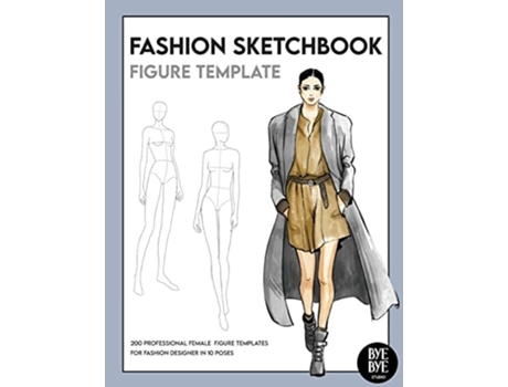 Livro Fashion Sketchbook Female Figure Template De Bye Bye Studio (inglês)