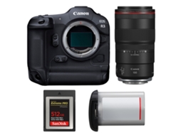 Eos R3 + Rf 100mm F/2.8 L Macro Is Usm + 1 Sandisk 512gb Extreme Pro Cfexpress Type B + Canon Lp e19 + Ebook Pricedirect CANON