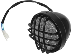 Farol Led Totalmente Preto Para Quadriciclo Com Gaiola De Proteção.