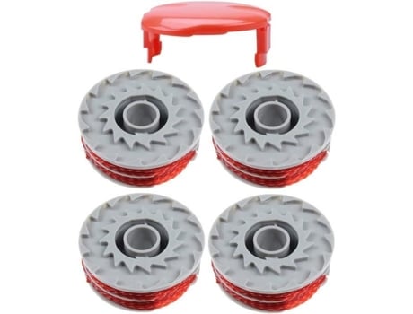 Carretel de Linha para Roçadora Flymo Fly021 Conjunto de 4 Diâmetro 1 5 Mm Vermelho AQSACOKIYA