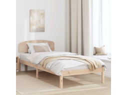 Vidaxl Estrutura da Cama com Cabeceira Natural 100 X 200 Cm