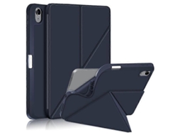 Compatível Com Ipad 10.9 / De 10ª Geração. Capa Protetora Em Couro Pu Suporte Origami Para Tablet, Função Ativação/desativa Tuotuo (2022)