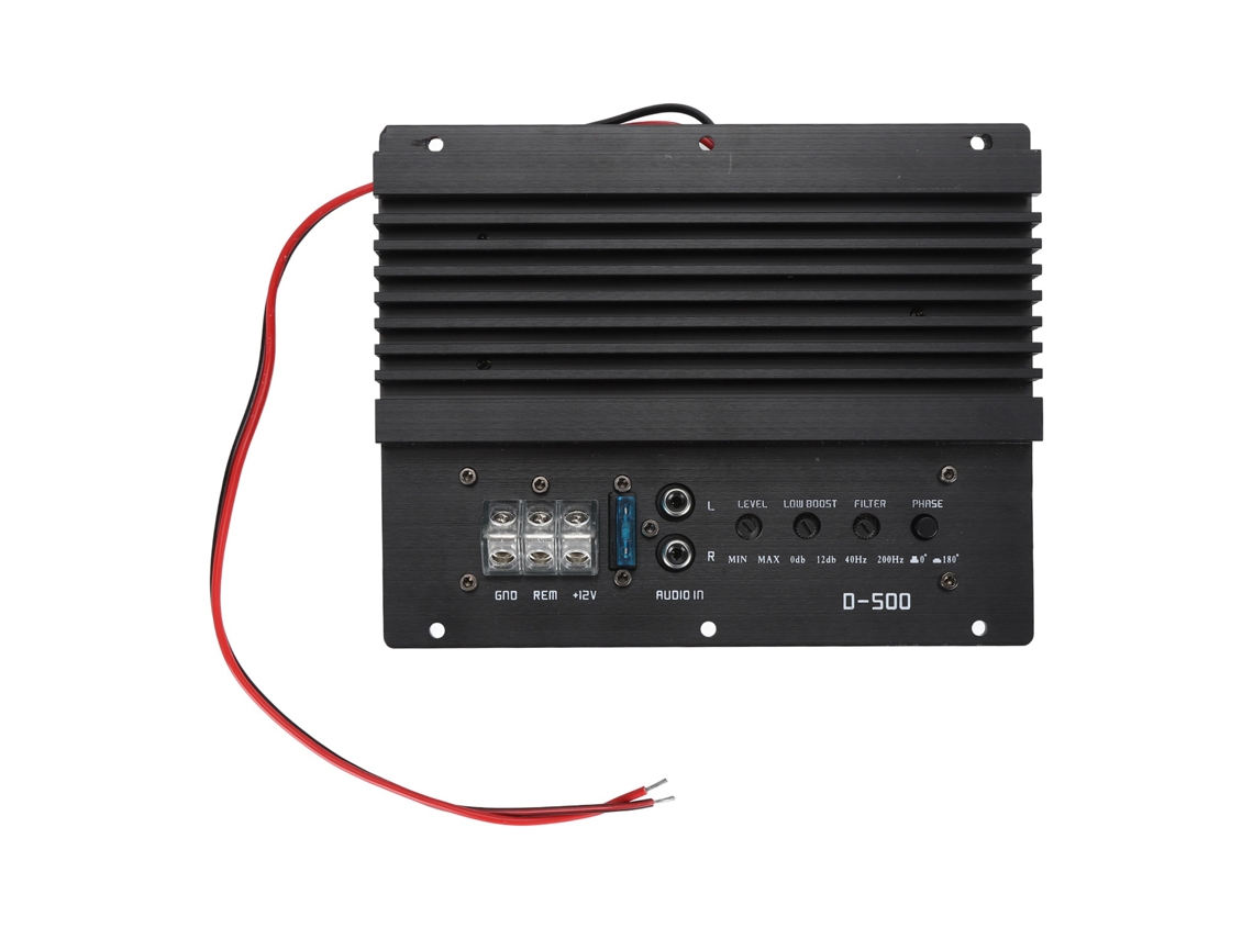 Mali amplificador de Potência para Carro 12v 800w em Alumínio Liga Alto poder Placa Subwoofer 8 a 12 Polegadas