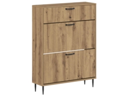 Sapateira Vidaxl Haarlem 78 x 24 x 103 cm Carvalho Arttisan