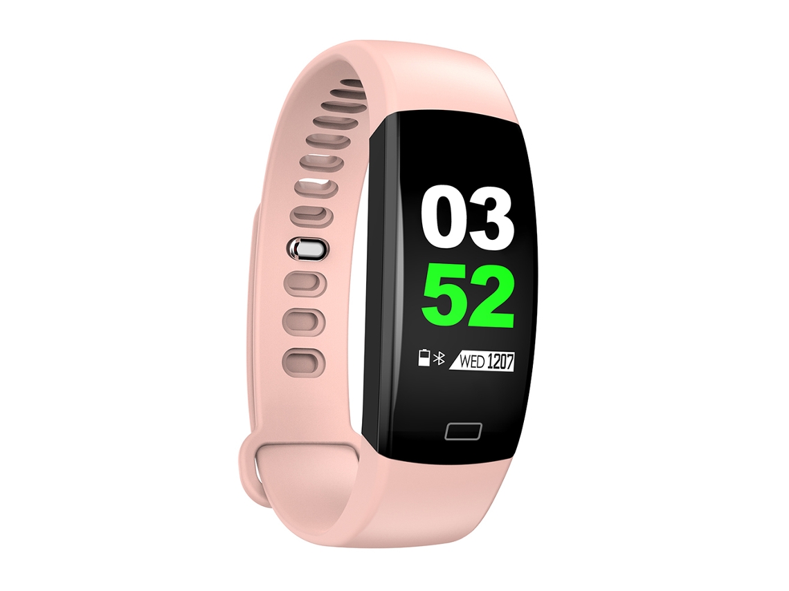 Pulseira Inteligente Yuexinghui F64hr Longa Autonomia para Ios e Android Rosa EOOCOO (sensor de Frequência Cardíaca, Tela Colorida)