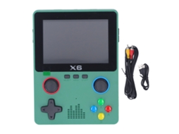 Console De Jogo Portátil Retrô 3,5 Polegadas Tela Hd Com Joystick E Cartão 32gb Verde