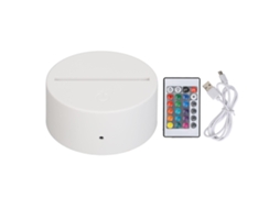 Base De Luz Noturna Led Com Controle Remoto, Usb Para Quarto