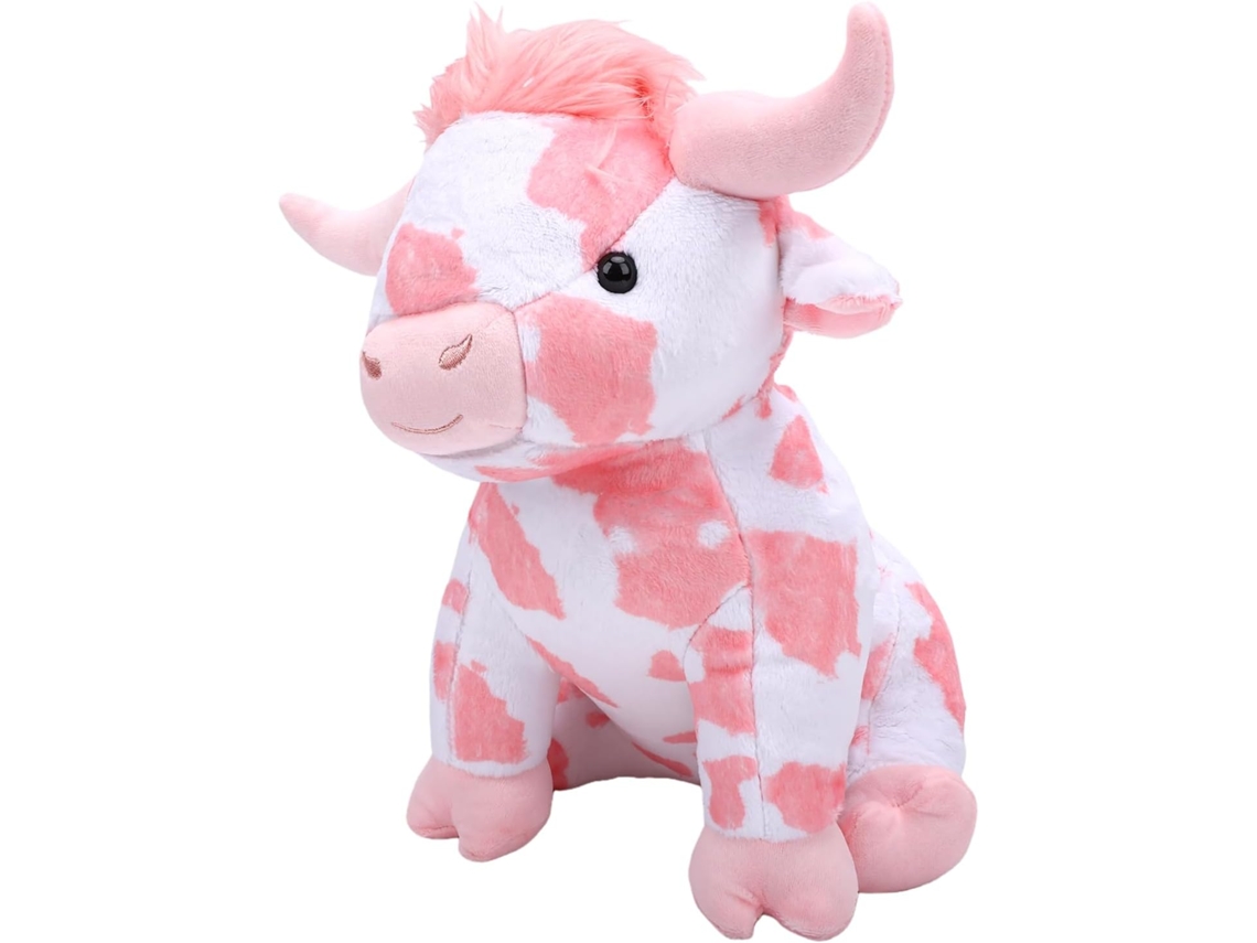 Vaquinha De Pelúcia Rosa, Boi Das Terras Altas Ultramacio Para