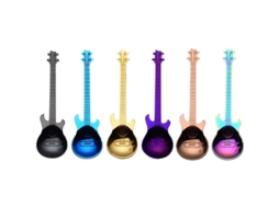 2026 cucharas de Guitarra 6 Piezas Creativas de Acero Inoxidable 18/10 para Café Y Té Multicolor
