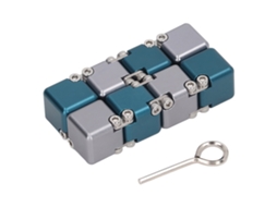 Primerox brinquedo para Aliviar Estresse e Ansiedade Blocos Sensoriais Portáteis para Adultos Tdah Tda Azul Cinza