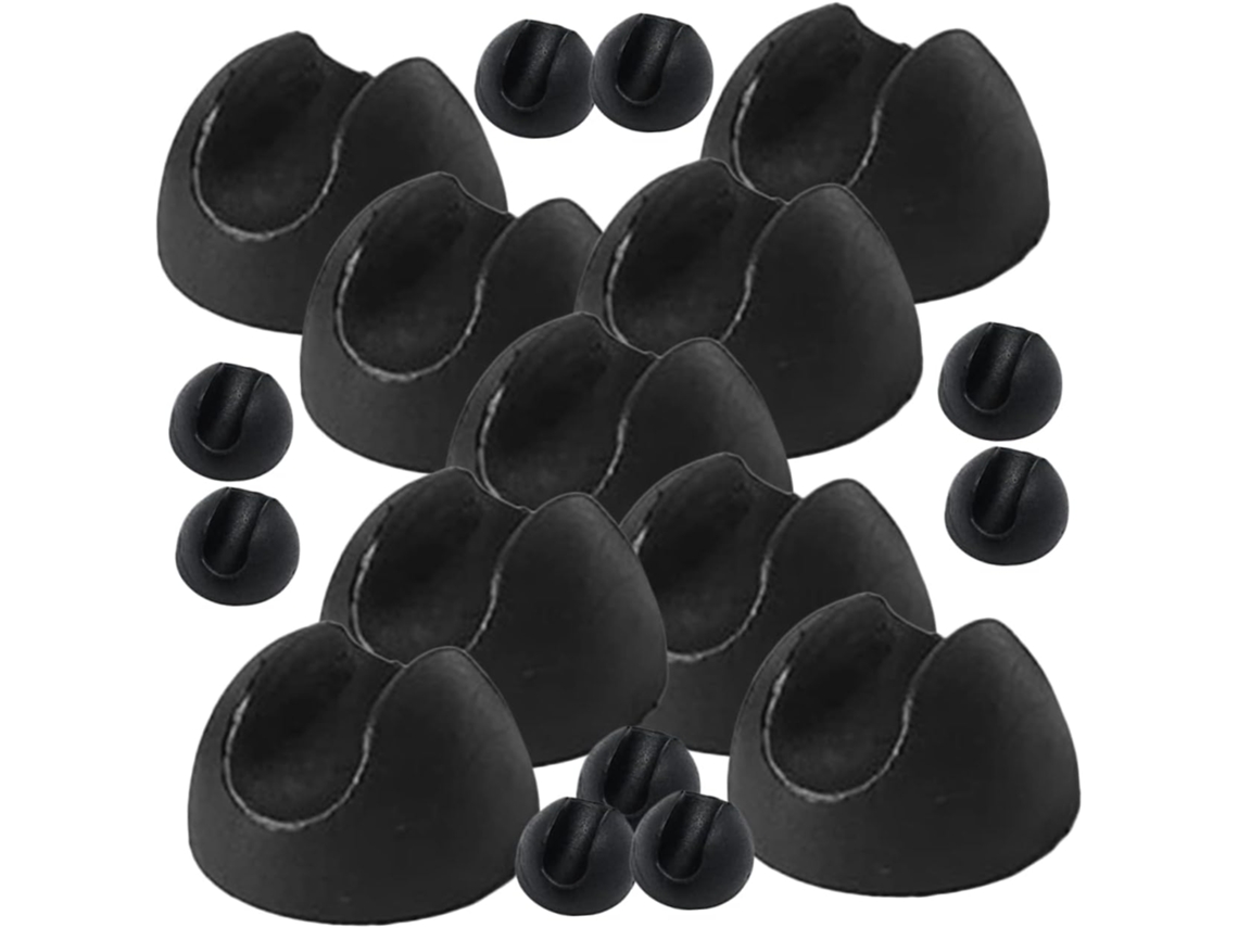 Protetores De Pés Cadeira Popetpop, 20 Peças, Em Pvc Preto, Com Proteção Para O Piso E Fácil Instalação Sala De Jantar