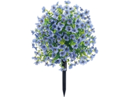 Flores Artificiais para Uso Externo, Resistentes Aos Raios Uv, Planta Artificial para Jardim, Decoração de Quintal AQUAFORGE (azul)