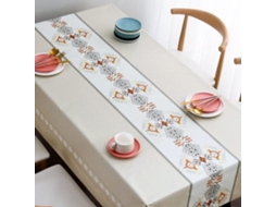 Toalha De Mesa Com Estampa Geométrica, Capa De Mesa Retangular Impermeável Para Cozinha.